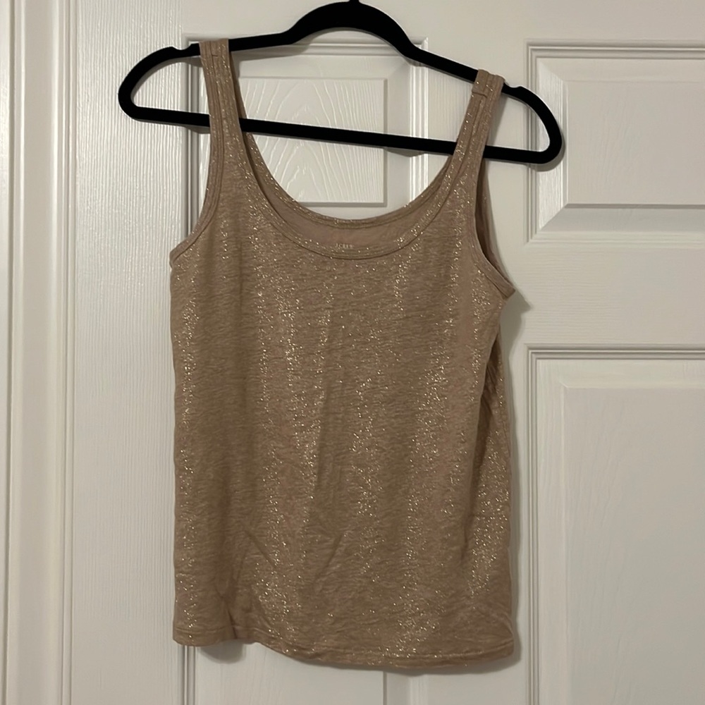 J. Crew Metallica Linen Tank